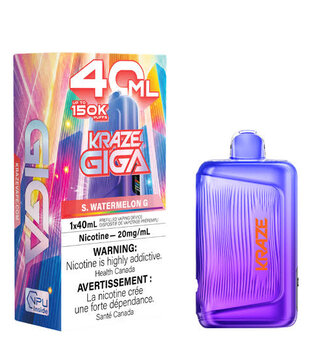 S. Watermelon G Kraze Giga 150k Rechargeable Disposable