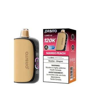 Mango Peach Orbito 120k Rechargeable Disposable