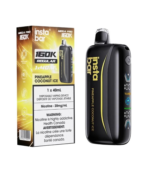 Instabar Pineapple Coconut Ice Insta Bar Mega Pro 160k Rechargeable Disposable