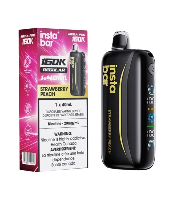 Instabar Raspberry Watermelon Ice Insta Bar Mega Pro 160k Rechargeable Disposable
