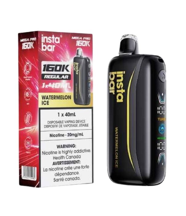 Instabar Watermelon Ice Insta Bar Mega Pro 160k Rechargeable Disposable