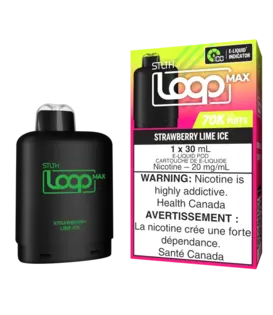 Strawberry Lime Ice STLTH Loop Max 70k Disposable Vape Pod