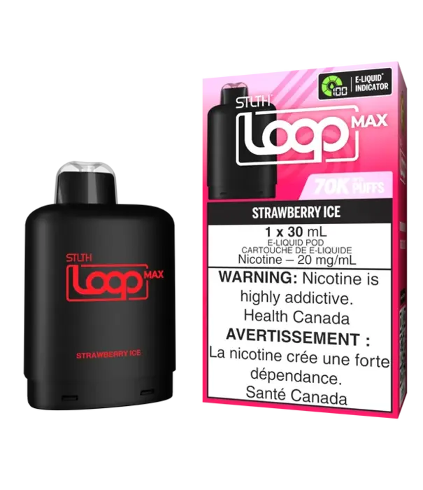 STLTH Strawberry Ice STLTH Loop Max 70k Disposable Vape Pod
