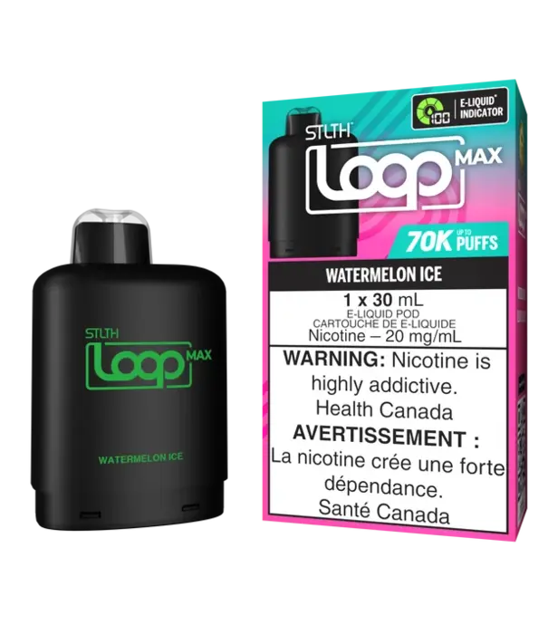 STLTH Watermelon Ice STLTH Loop Max 70k Disposable Vape Pod