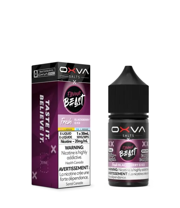 Flavour Beast Blackberry Ice 20mg Fkavour Beast OXVA Nic Salt 30ml E-liquid