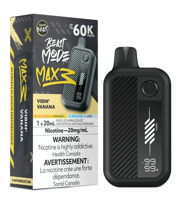 Flavour Beast Vibin Vanana Flavoir Beast Beast Mode  Max 3 60k Rechargeable Disposable