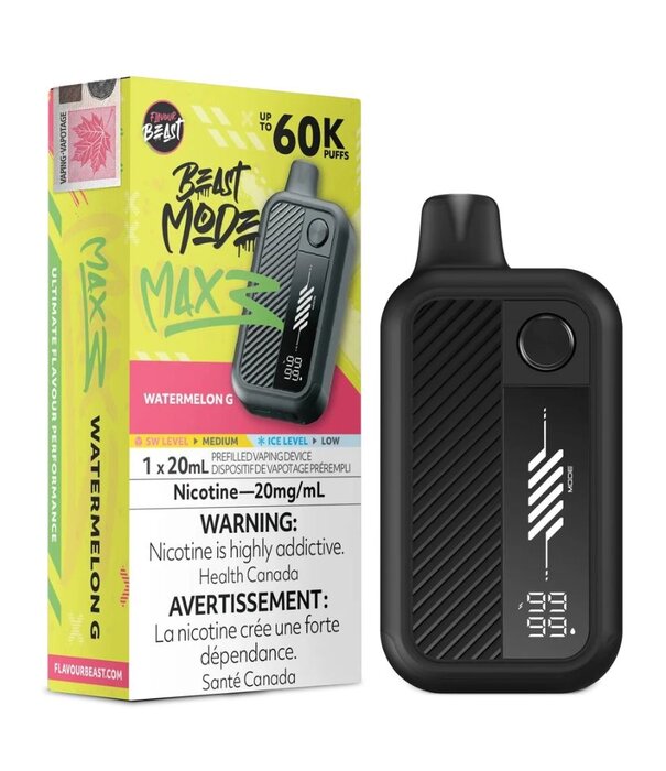 Flavour Beast Watermelon G Flavour Beast Beast Mode Max 3 60k Rechargeable Disposable