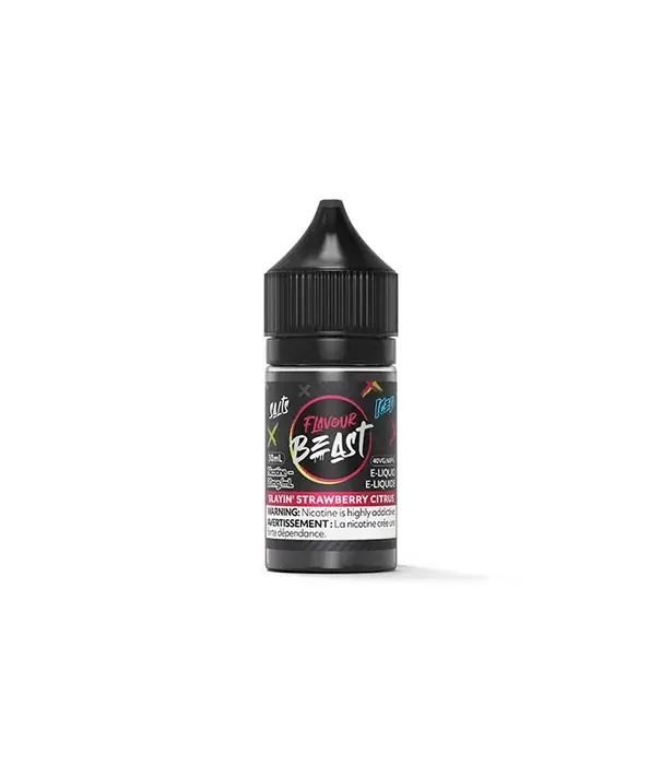 Flavour Beast Slayin Strawberry Citrus Ice 20mg Flavour Beast. Ic Salt 30ml E-liquid