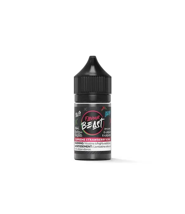 Flavour Beast Supreme Strawberry Kiwi Ice 20mg Flavour Beast Nic Salt 30ml E-liquid