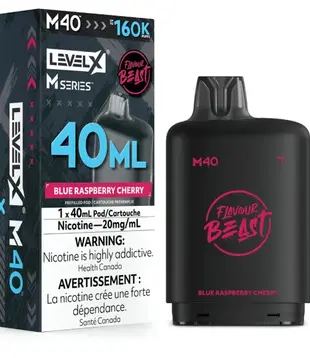 Blue Raspberry Cherry Flavour Beast Level X M-Series 160k Disposable Vape Pod