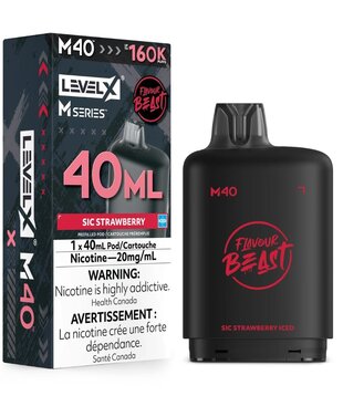 Cherry Blast Ice Flavour Beast Level X M-Series 160k Disposable Vape Pod