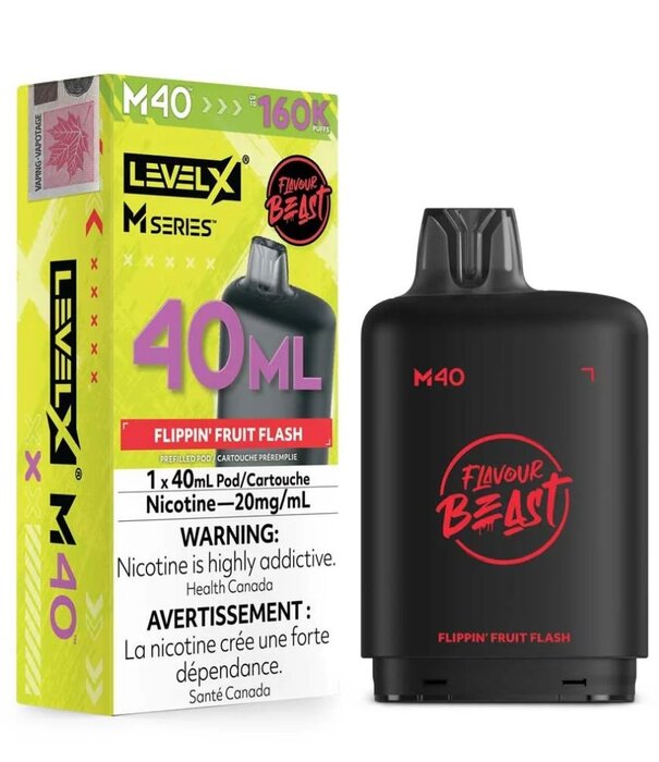 level X Flippin Fruit Flash Flavour Beast Level X M-Series 160k Disposable Vape Pod