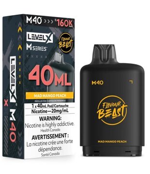 Mad Mango Peach Flavour Beast Level X M-Series 160k Disposable Vape Pod