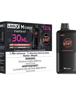 Packin Peach Berry Flavour Beast Level X M-Series 120k Starter Kit