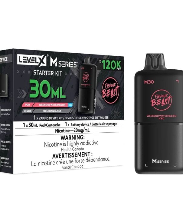 level X Weekend Watermelon Ice Flavour Beast Level X M-Series 120k Starter Kit