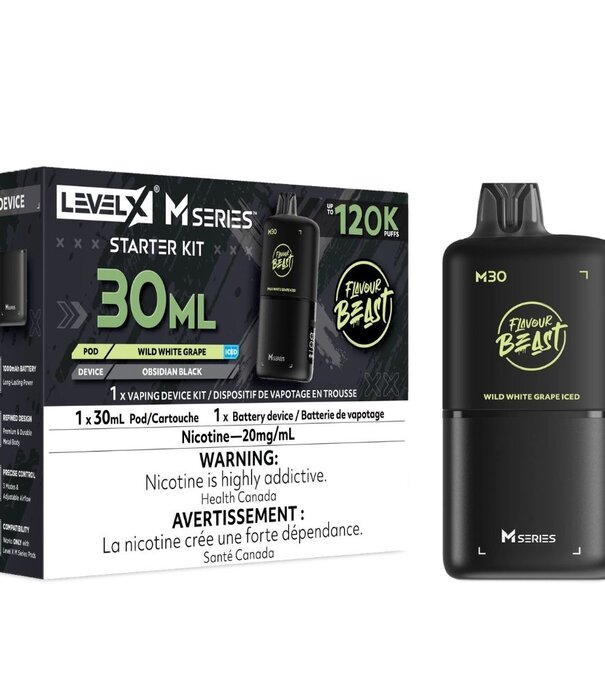 level X Wild White Grape Ice Flavour Beast Level X M-Series 120k Starter Kit
