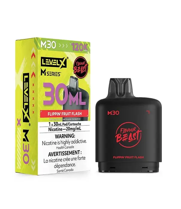 level X Flippin Fruit Flash Flavour Beast Level X M-Series 120k Disposable Vape Pod