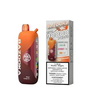 Blood Orange Ice Bazooka X3 90k Rechargeable Disposable