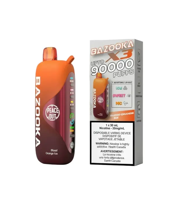 Bazooka Blood Orange Ice Bazooka X3 90k Rechargeable Disposable