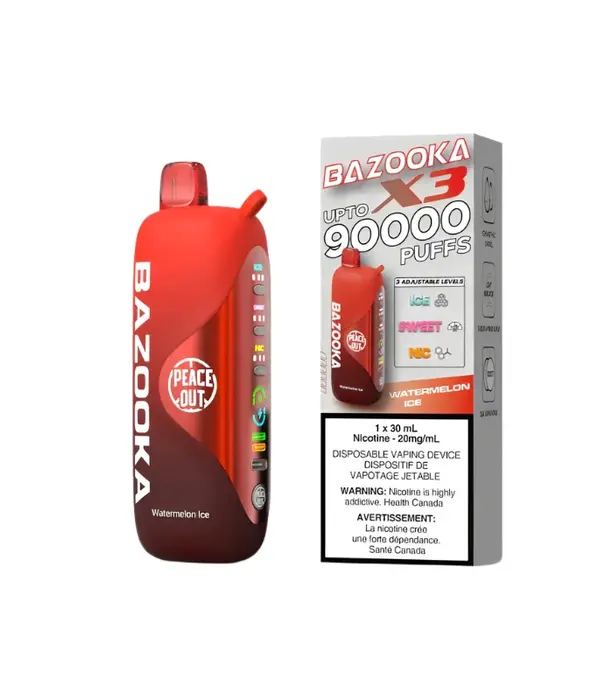 Bazooka Watermelon Ice Bazooka X3 90k Rechargeable Disposable