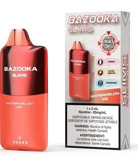 Watermelon Ice Bazooka Slim 2ml Rechargeable Disposable
