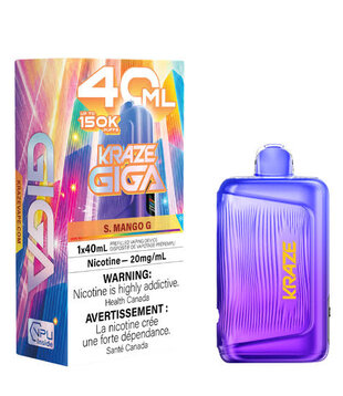S. Mango G Kraze Giga 150k Recharegable Disposable