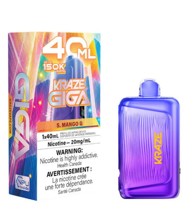 Kraze S. Mango G Kraze Giga 150k Recharegable Disposable