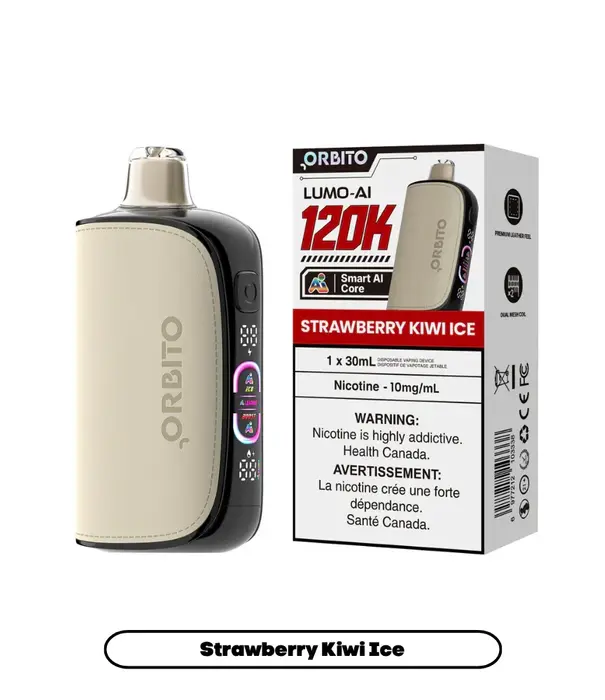 Orbito Strawberry Kiwi Ice Zero Nic Orbito Lumo AI 120k Rechargeable Disposable