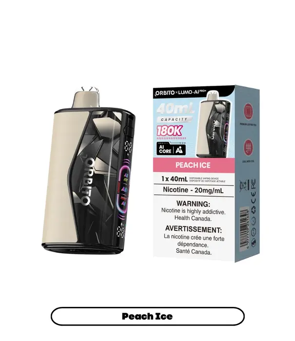 Orbito Peach Ice Orbito Lumo AI Pro+ 180k Rechargeable Disposable