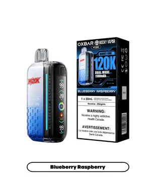 Blueberry Raspberry Rocky Vapor OxBar M120K Rechargeable Disposable
