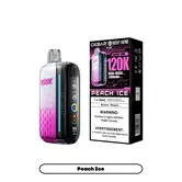Peach Ice Rocky Vapor OxBar M120K Rechargeable Disposable