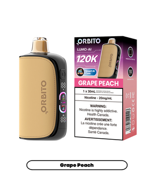 Grape Peach Orbito Lumo AI 120k Rechargeable Disposable
