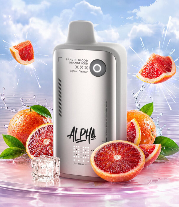 Flavour Drop Bangin Blood Orange Ice Flavour Beast Alpha Light 80k Rechargeable Disposable