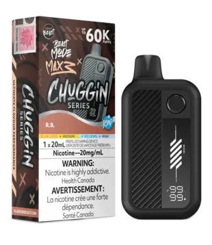R.B. Ice Flavour Beast Beast Mode Max 3 Chuggin 60k Rechargeable Disposable