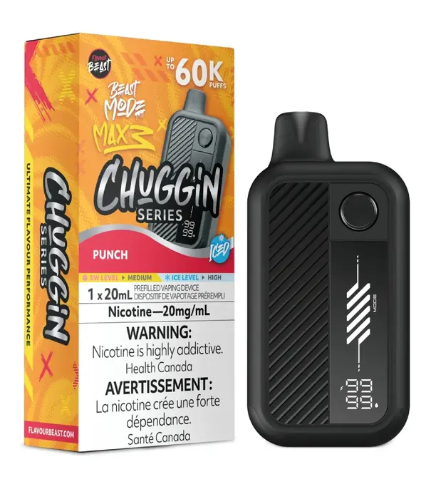 Flavour Beast Punch Ice Flavour Beast Beast Mode Max 3 Chuggin 60k Rechargeable Disposable