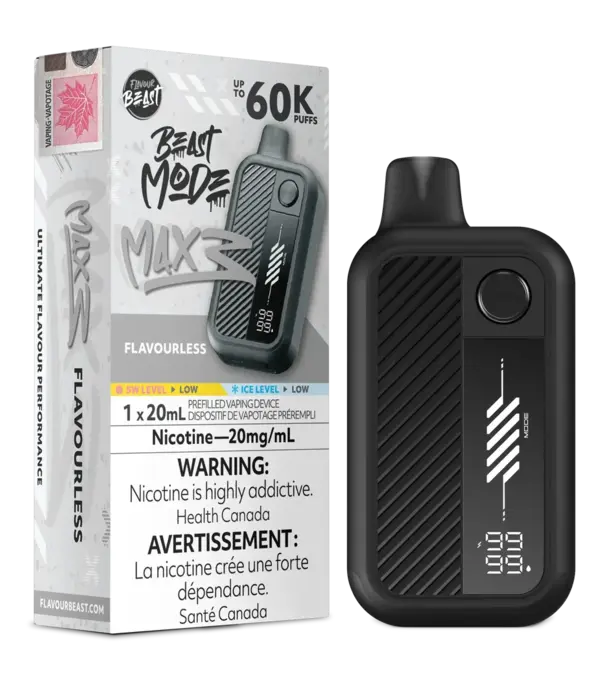 Flavour Beast Flavourless Flavour Beast Beast Mode Max 3 60k Rechargeable Disposable