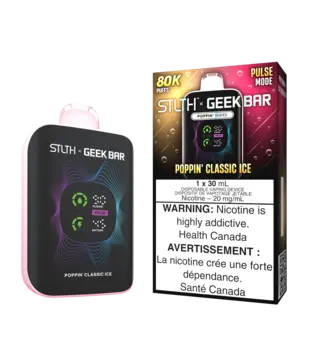 Poppin Route Ice STLTH X Geekbar 80k Rechargeable Disposable