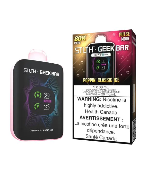STLTH Poppin Route Ice STLTH X Geekbar 80k Rechargeable Disposable