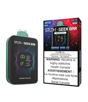 Poppin Hype Ice STLTH X Geekbar 80k Rechargeable Disposable