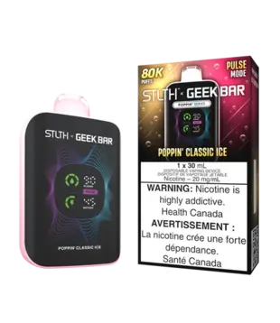 Poppin Classic Ice STLTH X Geekbar 80k Rechargeable Disposable