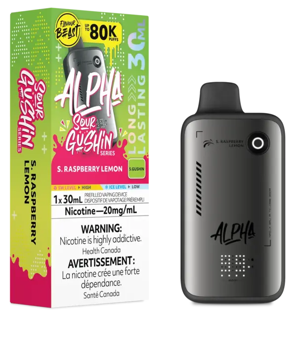 Flavour Beast S. Raspberry Lemon Flavour Beast Alpha Sour Gushin Series 80k Rechargeable Disposable