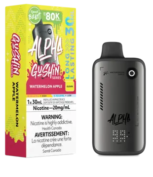 Watermelon Apple Flavour Beast Alpha Gushin Series 80k Rechargeable Disposable