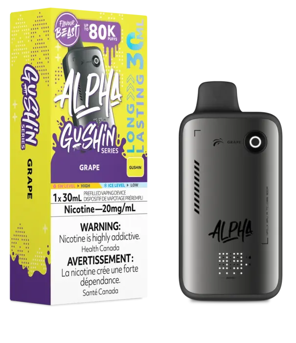 Flavour Beast Grape Flavour Beast Alpha Gushin Series 80k Rechargeable Disposable