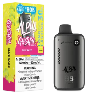 Blue Razz Flavour Beast Alpha Gushin Series 80k Rechargeable Disposable