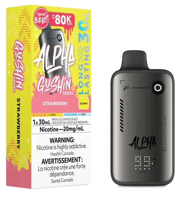 Flavour Beast Strawberry Flavour Beast Alpha Gushin Series 80k Rechargeable Disposable