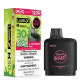 S. Strawberry Kiwi Flavour Beast Sour Gushin Level X M-series 120k Disposable Vape Pod
