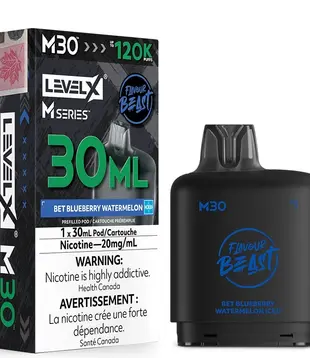 Bet Blueberry Watermelon Ice Flavour Beast Level X M-Series 120k Disposable Vape Pod