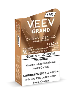 Creamy Tobacco Veev Grand 10ml Disposable Vape Pod