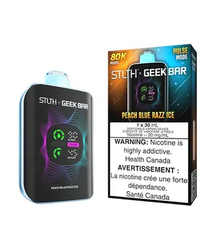 Peach Blue Razz Ice STLTH X Geekbar 80k Rechargeable Disposable