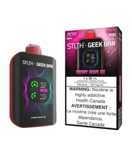 Cherry Grape Ice STLTH X Geekbar 80k Rechargeable Disposable